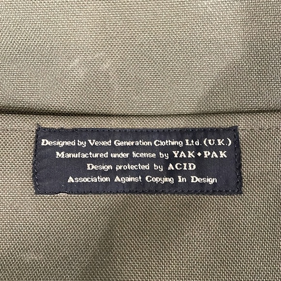 Genuine YAK PAK Y2K  Bag - Original Vexed Generation Design Olive Green - Picture 3 of 8